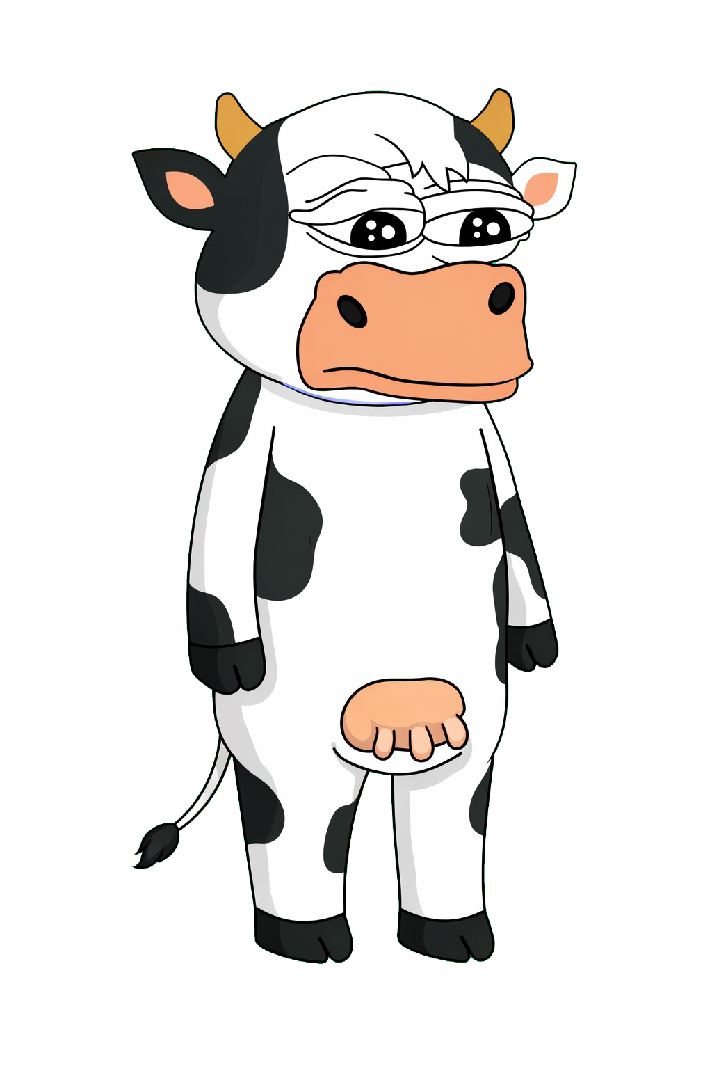 Muu mascot throwing meme energy